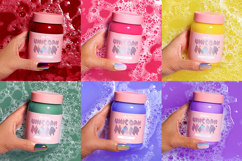 Lime Crime's 'Unicorn Hair' hair dye series went viral.