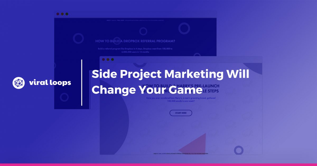 Side Project Marketing Will Change Your Game