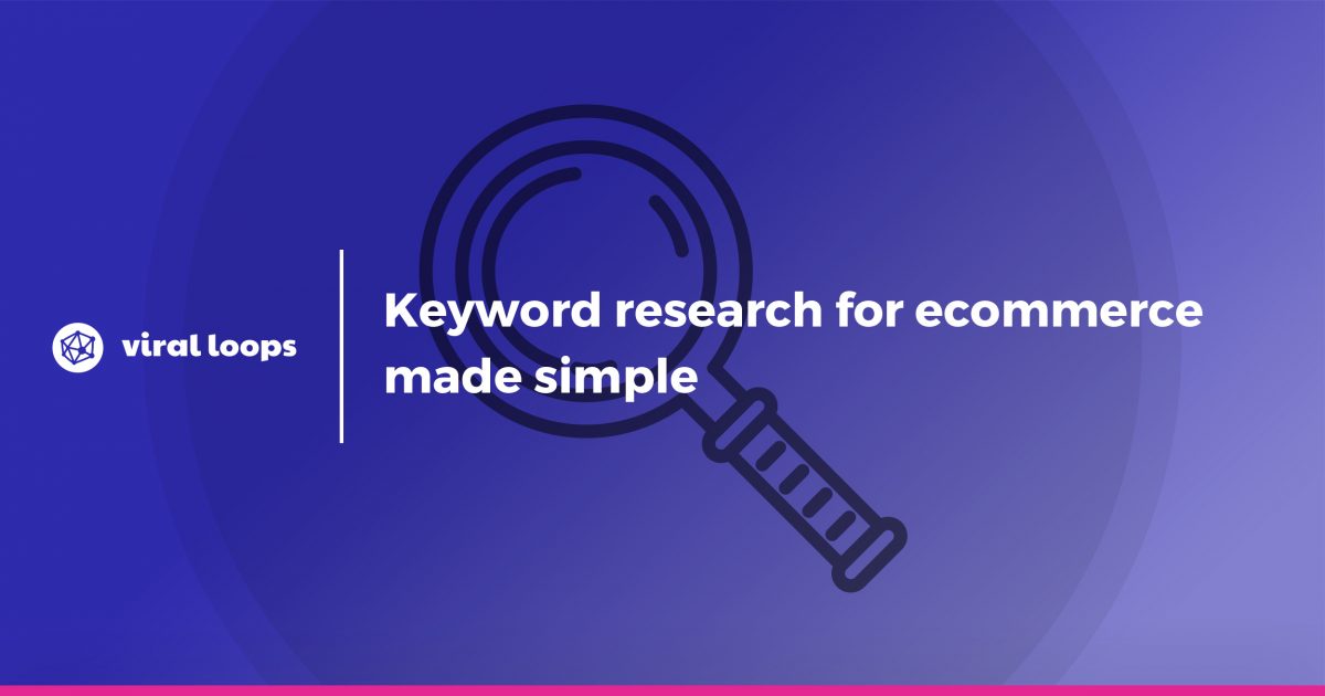 keyword research for ecommerce