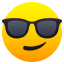 smiling face with sunglasses