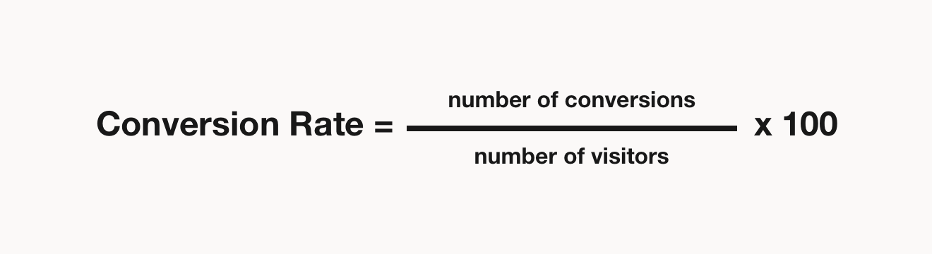 Conversion rate formula