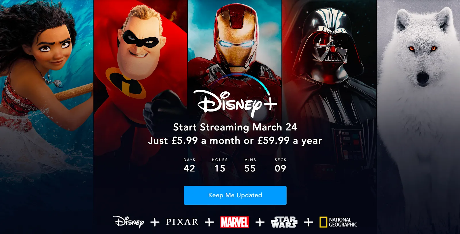 disney plus coming soon page