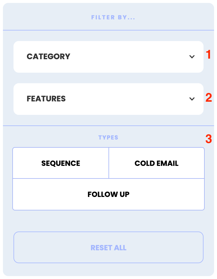 Filtering Options in Lemlist_s Email Templates Hub