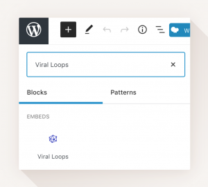 Viral Loops WordPress plugin